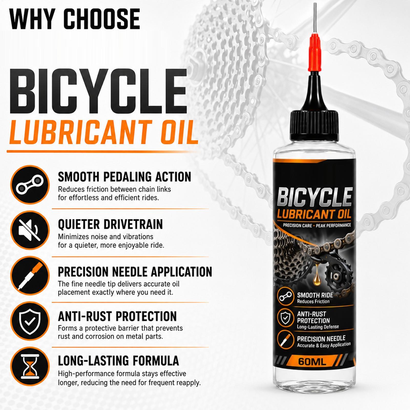 Motorcycle Gear Oil For Chain - Bike Chain Lube 60ml Bicycle Maintenance