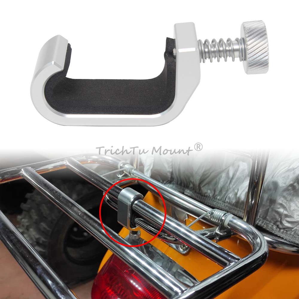 Motorcycle Gear Wall Mount - Motorcycle Luggage Rack Basket Bag Frame