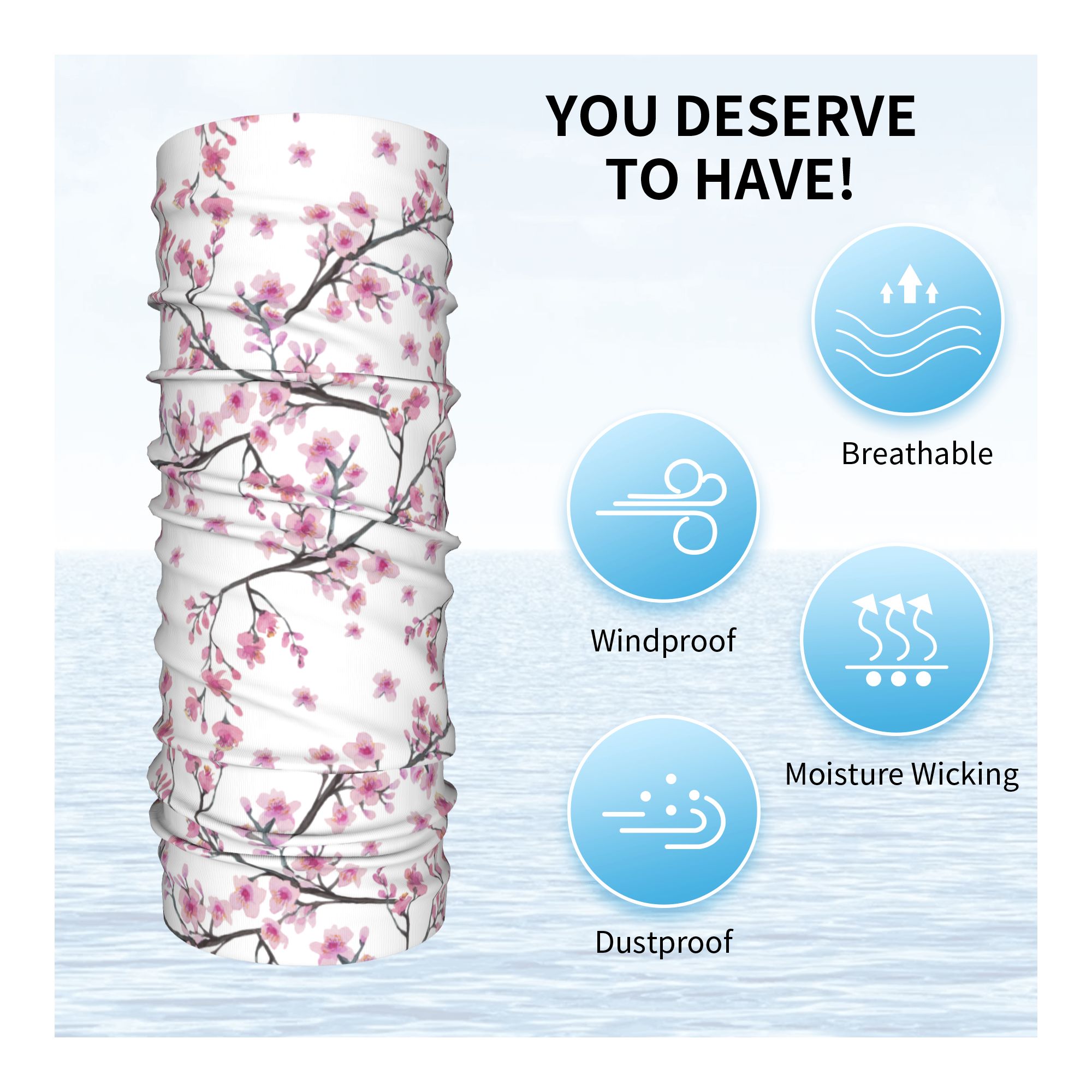 Japan Sakura Cherry Blossoms w - đánh giá và giá Neck Warmer Balaclava