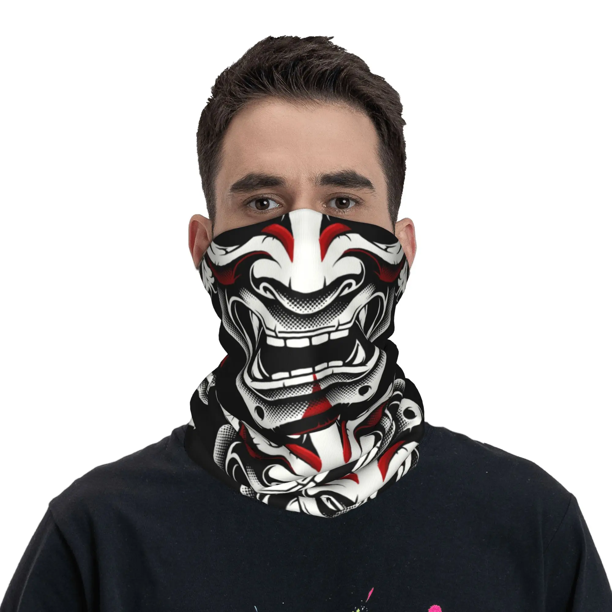 New White Red Okami Kitsune Ka - đánh giá và giá Neck Warmer Balaclava