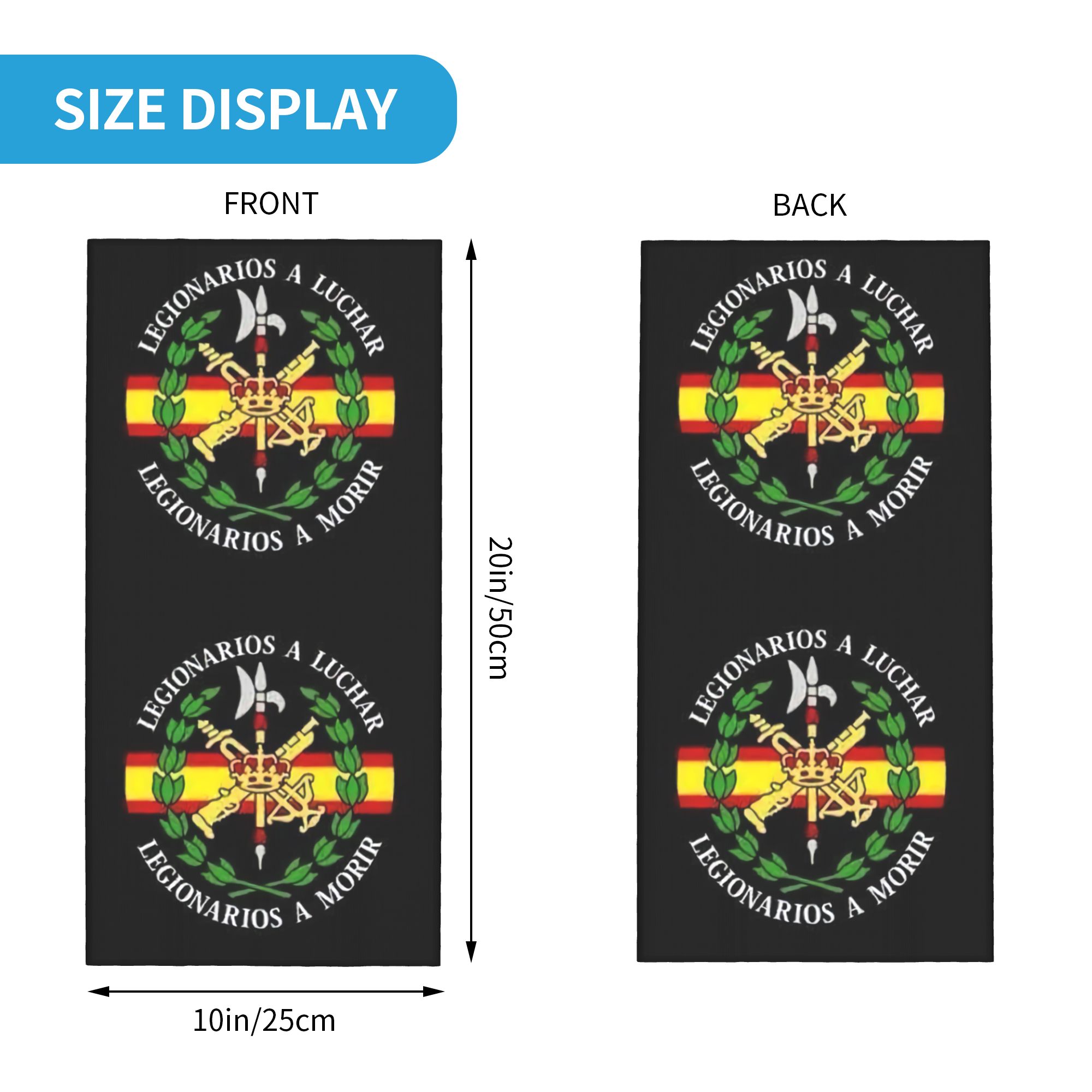 Custom Spanish Legion Bandana  - đánh giá và giá Neck Warmer Balaclava