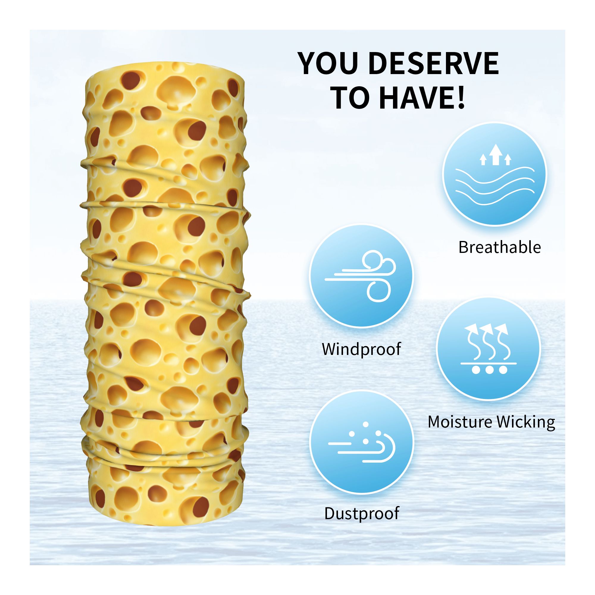 Cheese Bandana Neck Gaiter Pri - đánh giá và giá Neck Warmer Balaclava