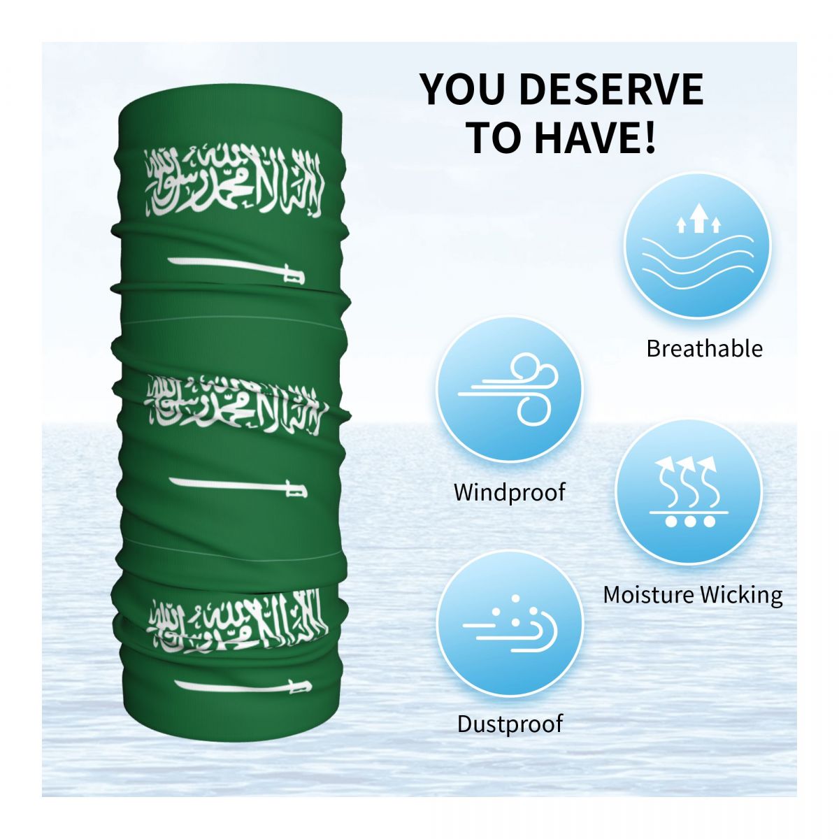 Saudi Arabia Flag Bandana Neck - đánh giá và giá Neck Warmer Balaclava