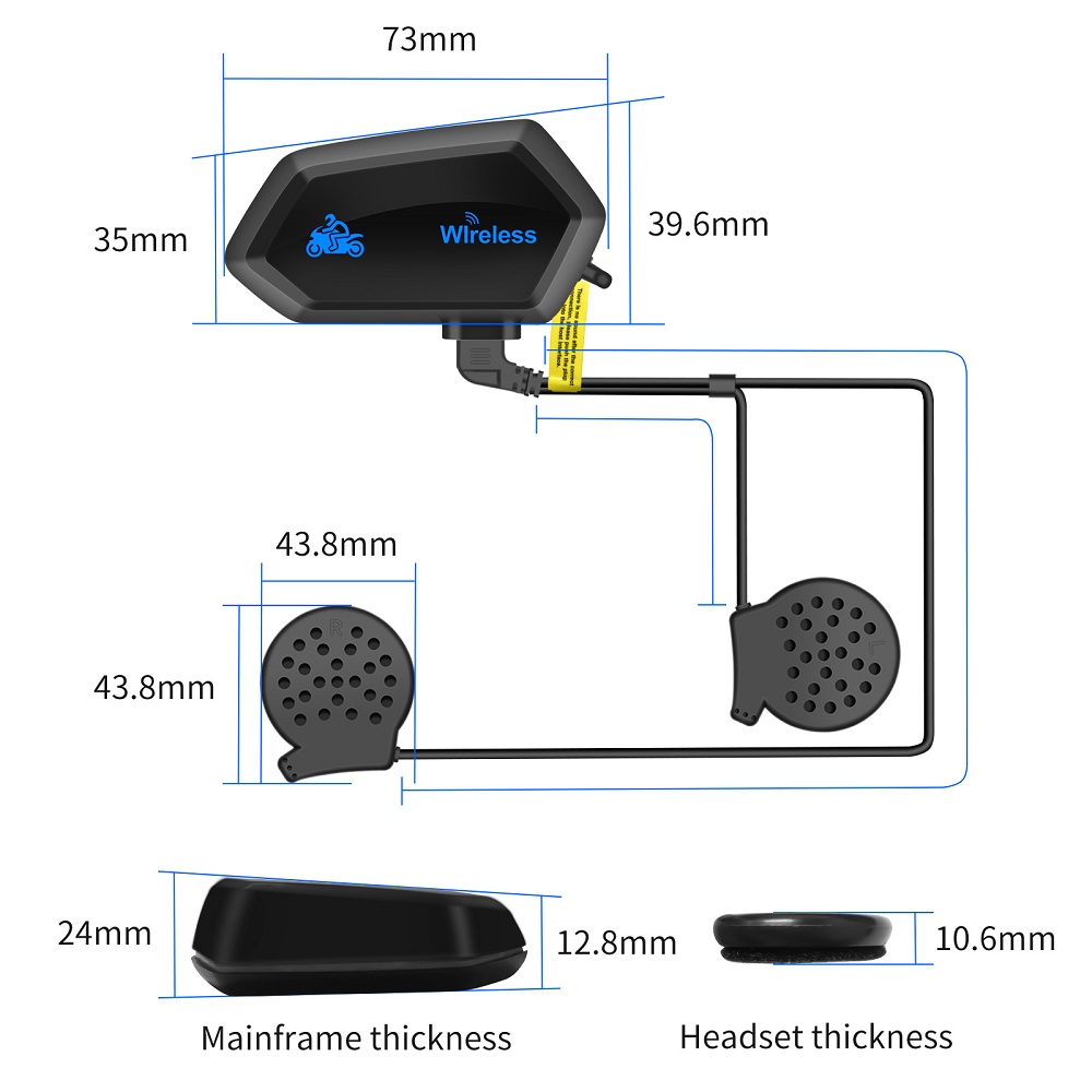 Motorcycle Intercom Helmet Hea - đánh giá và giá Intercom Headset Helmet