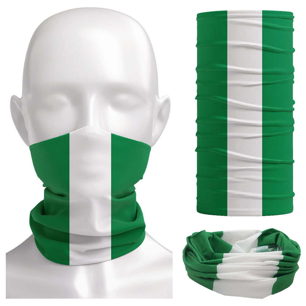 Nigeria Flag Bandanna Women Ne - đánh giá và giá Neck Warmer Balaclava