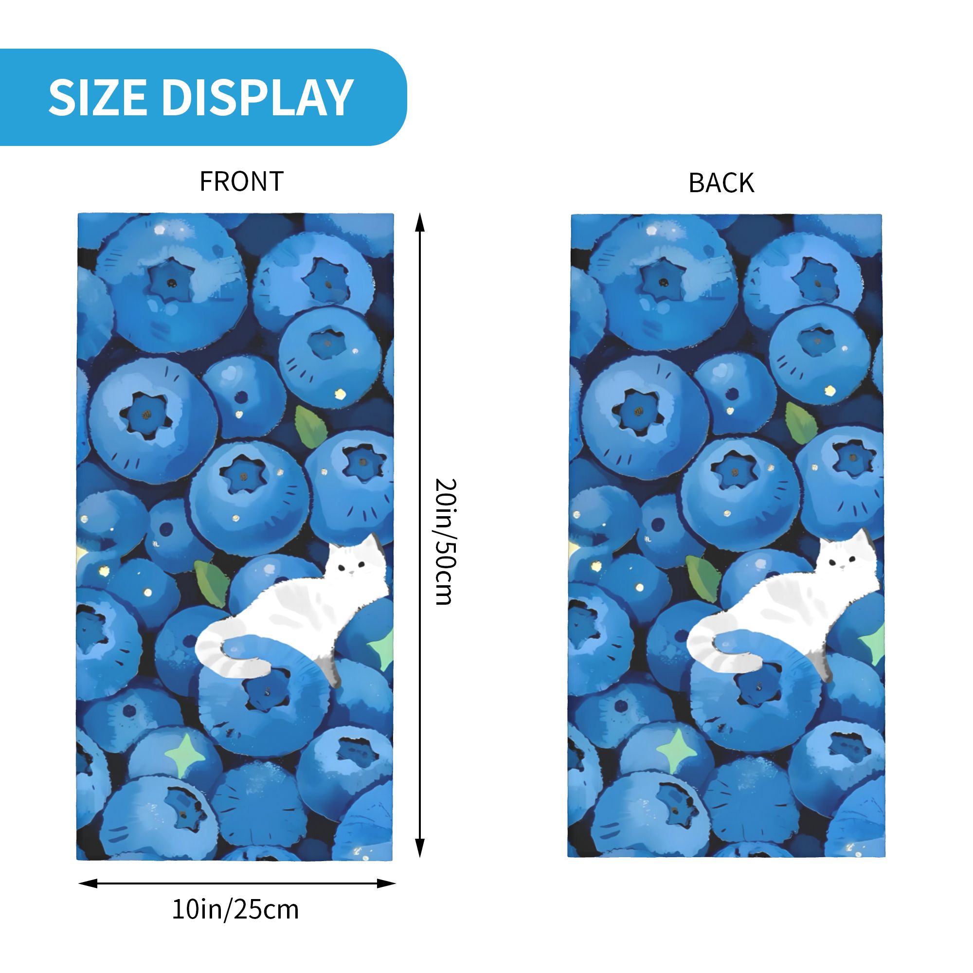 Fruit Print blueberry with whi - đánh giá và giá Neck Warmer Balaclava